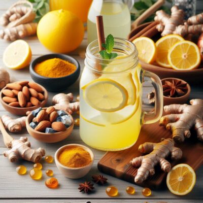 Recipe Of Vitamin D Magnesium And Turmeric Lemonade