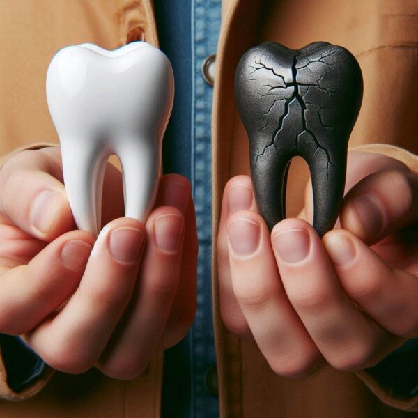 What is the difference between a chipped tooth and a cracked tooth