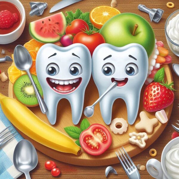 after relacing the missing tooth with new one what food should we eat