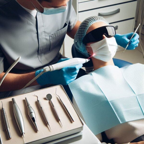 what are the process of laser dental cleaning