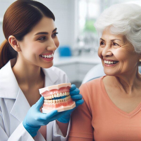 What is the difference between a denture and an overdenture